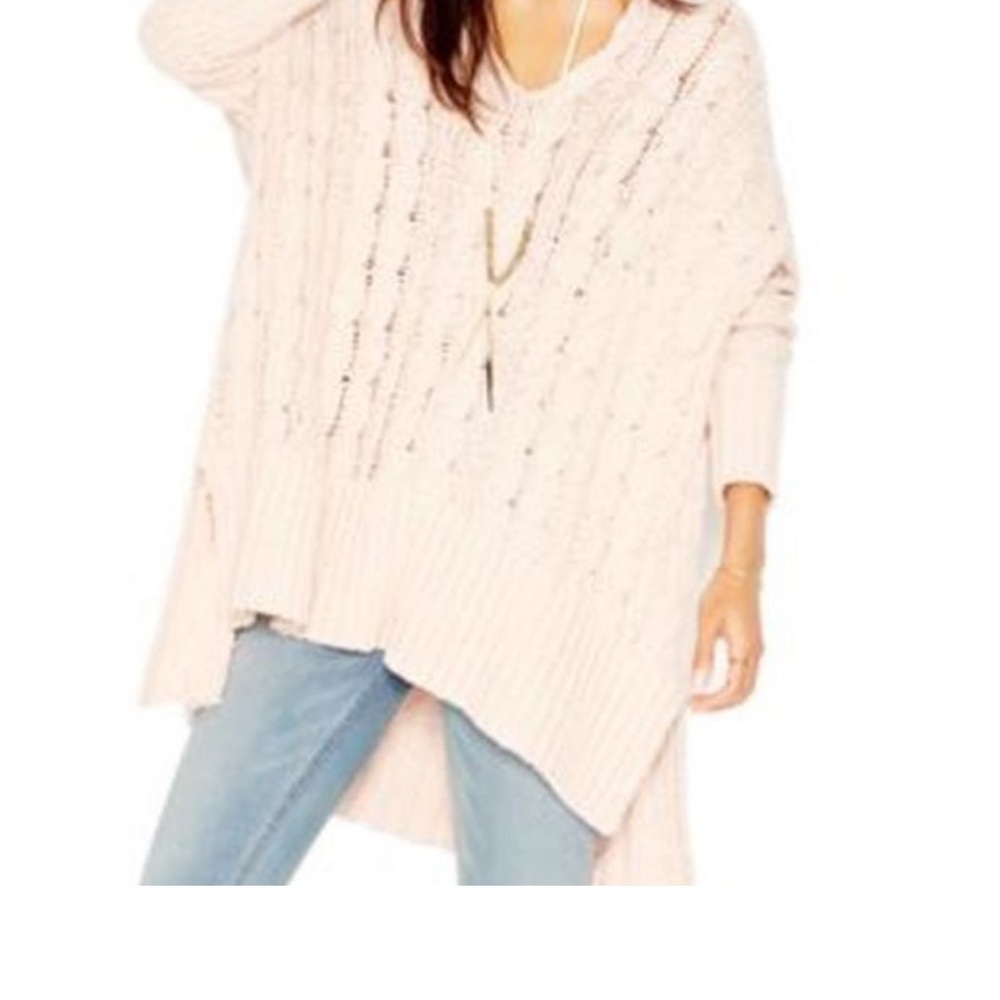 BNWT FREE PEOPLE Chunky Cable Knit oversized Sweater in cream - beige
